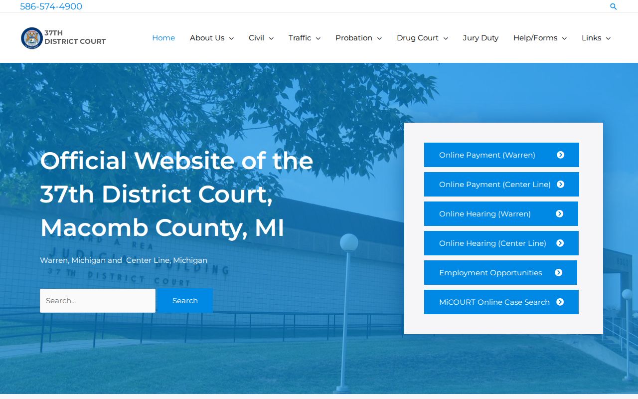 Macomb County Warren court docket at the 37th District Court